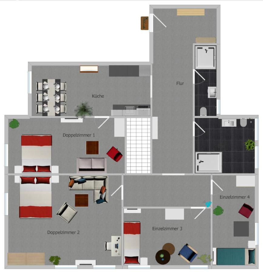 Elisabett Erfurt - Apartment Elisa - 4 Schlafzimmer Und 2 Baeder, Bis 6 Personen Eksteriør bilde